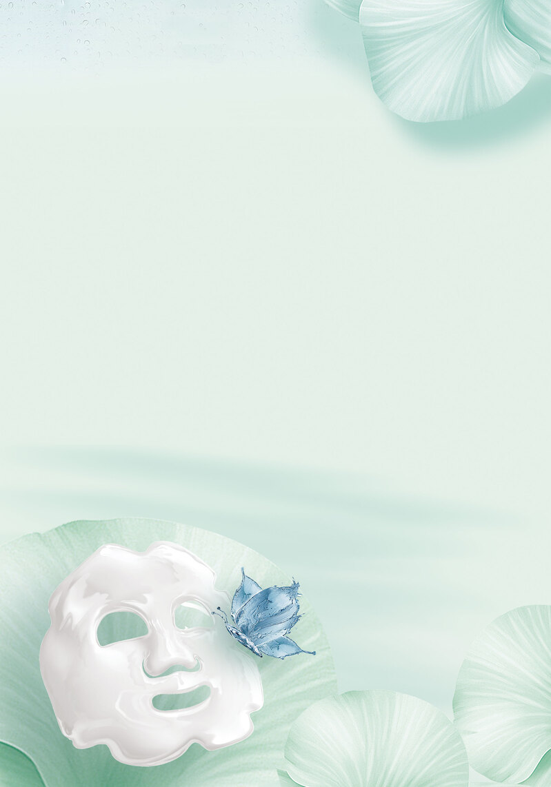 清新水润面膜海报，JPG/PSD格式设计素材，免费下载