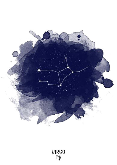 星空高清PNG透明素材，墨迹笔触装饰元素，免费下载