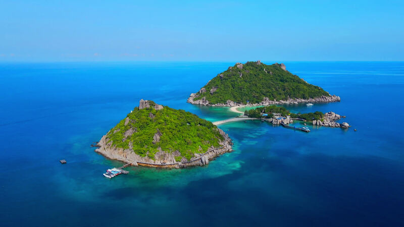 海中小岛绝美风光，高清JPG摄影素材，免费下载设计灵感