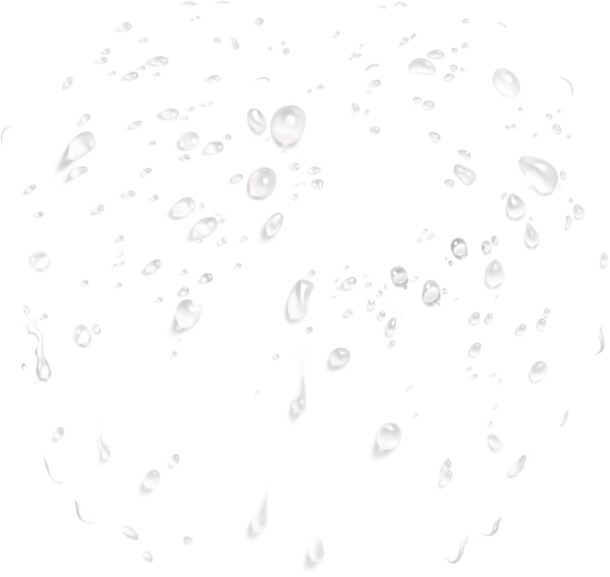雨珠高清PNG透明图，装饰特效素材，PSD格式，免费下载