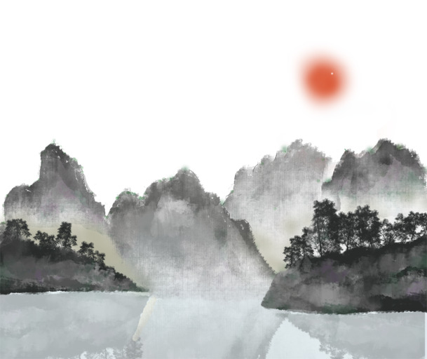 行云流水手绘卡通PNG素材，高清透明图片，设计元素下载