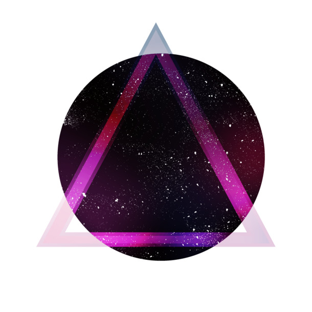 星空几何PNG，高清透明漂浮元素图片素材，免费下载