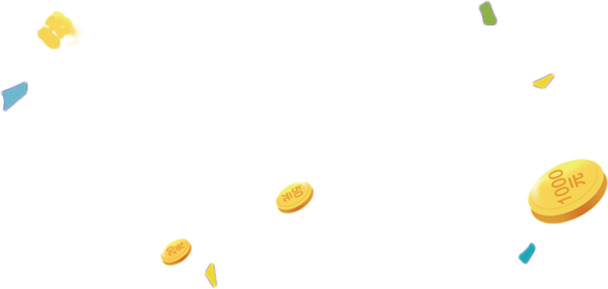漂浮金币PNG透明图，高清素材，设计元素，一键下载
