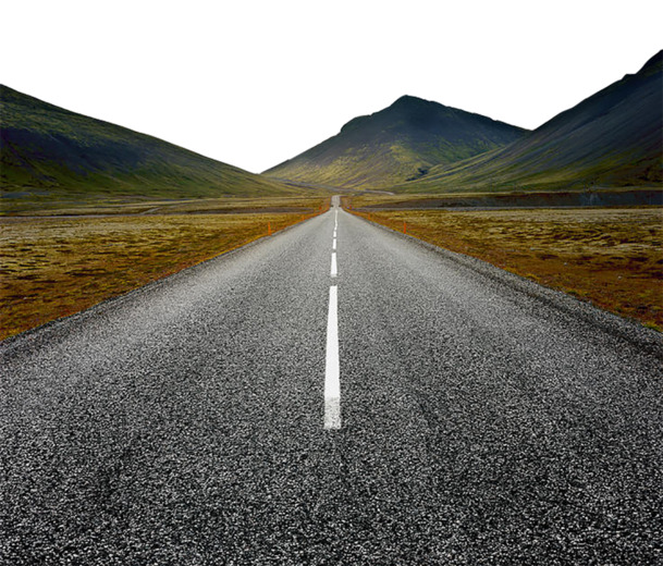 公路柏油路高清PNG背景，汽车广告摄影素材，透明设计元素下载