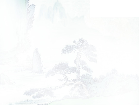 中秋节古典中国风灰色山水画PNG透明背景高清图片素材下载