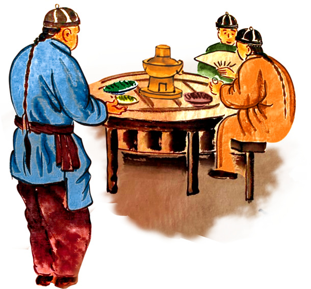 手绘民间火锅美食，国潮风PNG透明图片，卡通手绘元素，设计素材下载