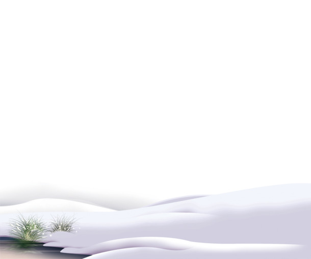 无垠雪地PNG透明图，装饰元素与设计素材精选下载
