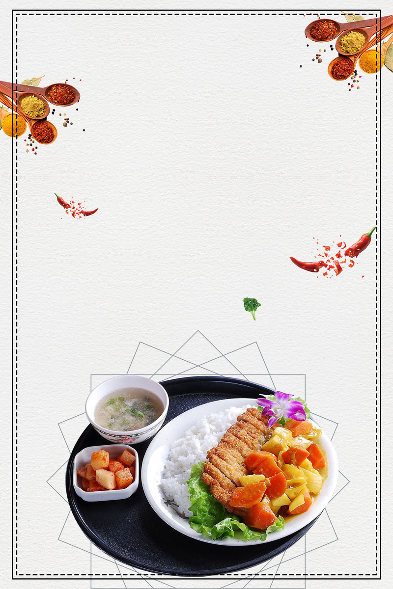 传统美食盖浇饭高清图集，JPG与PSD格式设计素材任你下载