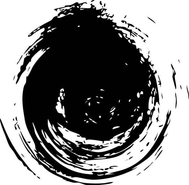 水墨笔触PNG透明图片，精美装饰元素，高清下载