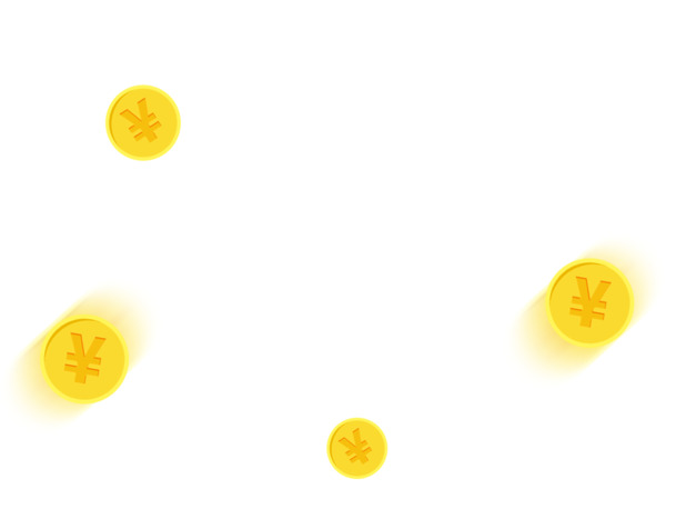 金币漂浮PNG透明素材，高清下载，创意图片设计元素