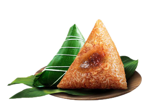 端午节粽子PNG素材，蜜枣粽高清透明图，PSD设计元素免费下载