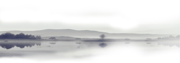 端午节水墨山水画，高清PNG透明装饰元素，墨迹笔触设计素材下载