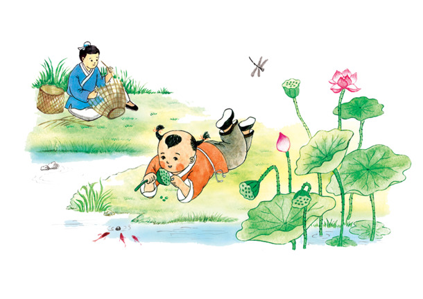 古代卡通人物介绍海报设计，手绘元素PNG透明图片，小高清素材下载