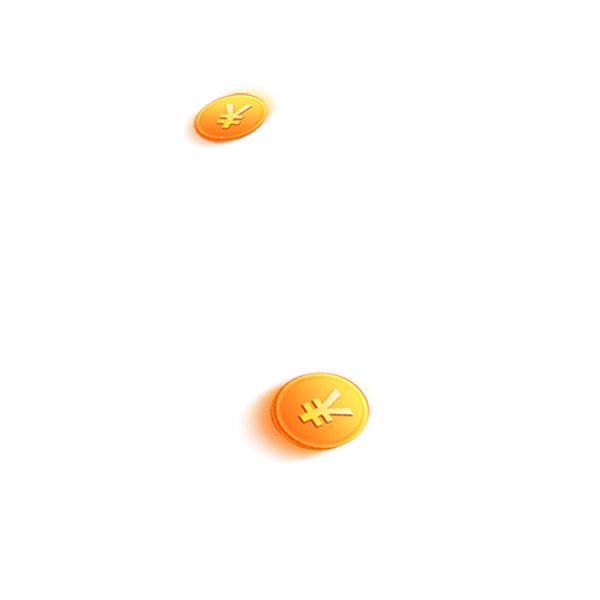 高清金币漂浮PNG素材，透明图片与多样设计元素下载