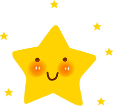 创意笑脸五角星PNG透明图，节日元素，六一儿童节设计素材免费下载