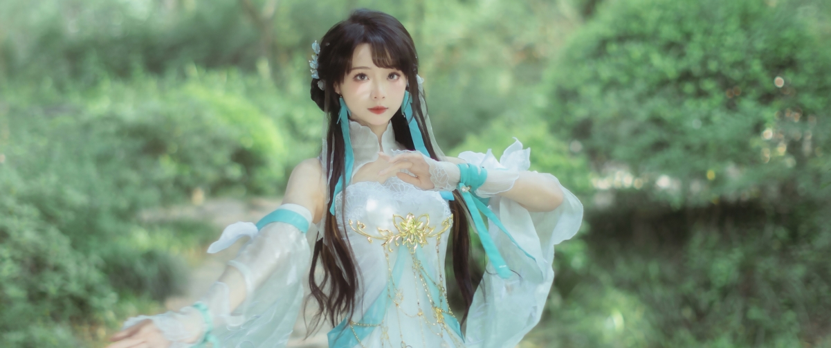 逆水寒Cosplay古风美女，绝美4K壁纸，3440x1440高清下载
