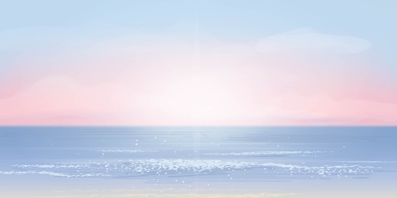 海边白景高清JPG，文艺清新设计素材，一键下载