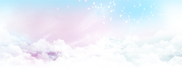 梦幻天空背景，高清PNG透明图片，创意Banner海报设计素材免费下载
