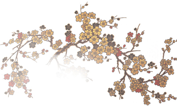 古风水墨梅花，高清PNG透明国画梅花，精美植物装饰图片设计素材下载