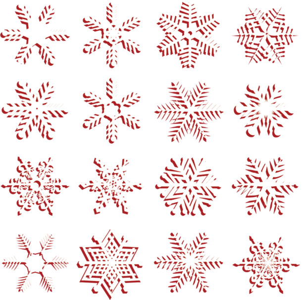 圣诞节雪花矢量图，高清PNG透明素材，节日设计元素免费下载
