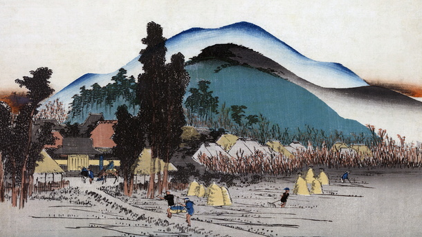 日本风浮世绘版画PNG素材，高清透明背景，古典中国风元素，免费下载