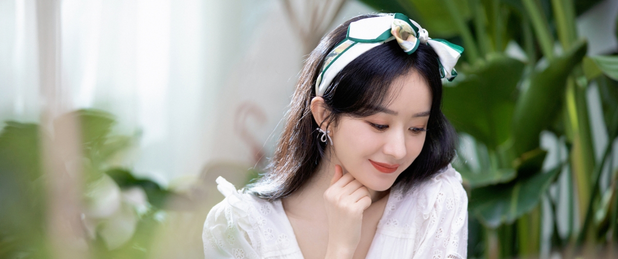 赵丽颖清新美女风，4K带鱼屏壁纸，3440x1440超清下载