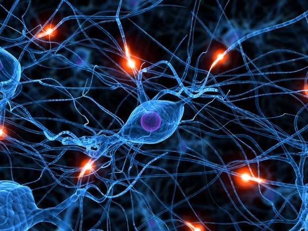 蓝色DNA分子细胞PNG透明背景，抽象梦幻设计素材下载