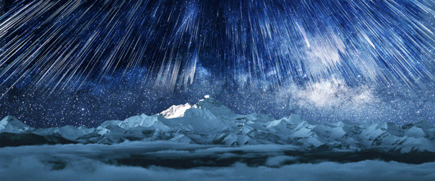 星空之美，高清PNG透明背景，几何扁平渐变PSD设计素材下载