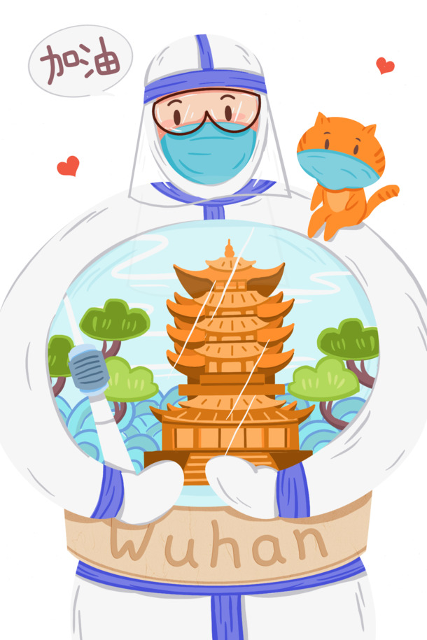 疫情下的医者风采，精美插画与漫画PNG透明免扣素材下载