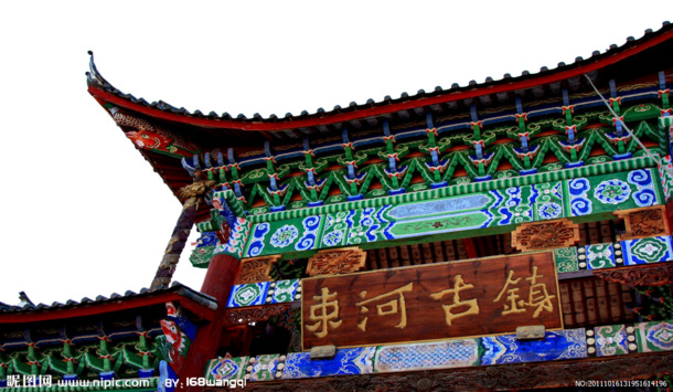丽江束河古镇旅游摄影高清PNG透明背景图片素材下载