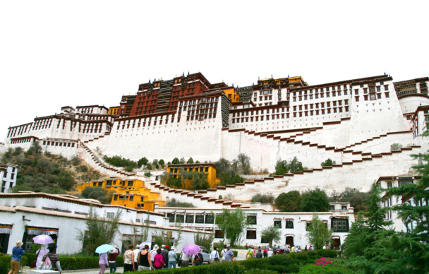 布达拉宫景区摄影美景，高清PNG透明背景图片素材，免费下载