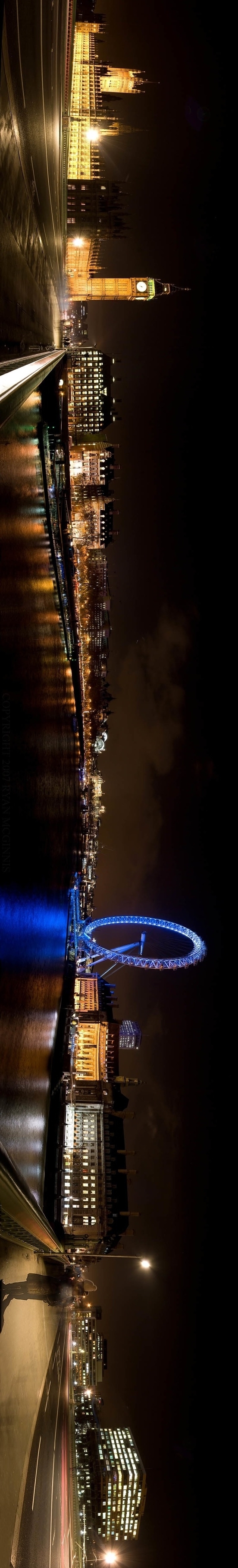 伦敦都市夜景美图，高清PNG透明背景，H5设计素材免费下载