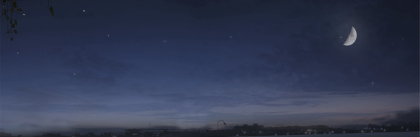 高清PNG透明月亮夜景背景图片，创意场景设计素材免费下载
