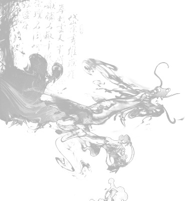 水墨龙头PNG透明图，高清墨迹笔触，创意装饰元素，设计素材下载