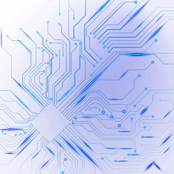 高科技元素PNG素材，电路透明图片及其他设计元素免费下载