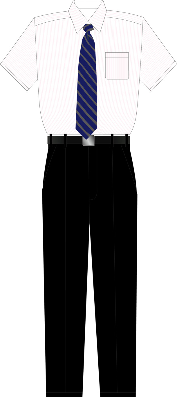 高清PNG透明男性工作服手绘卡通素材，EPS格式，轻松下载