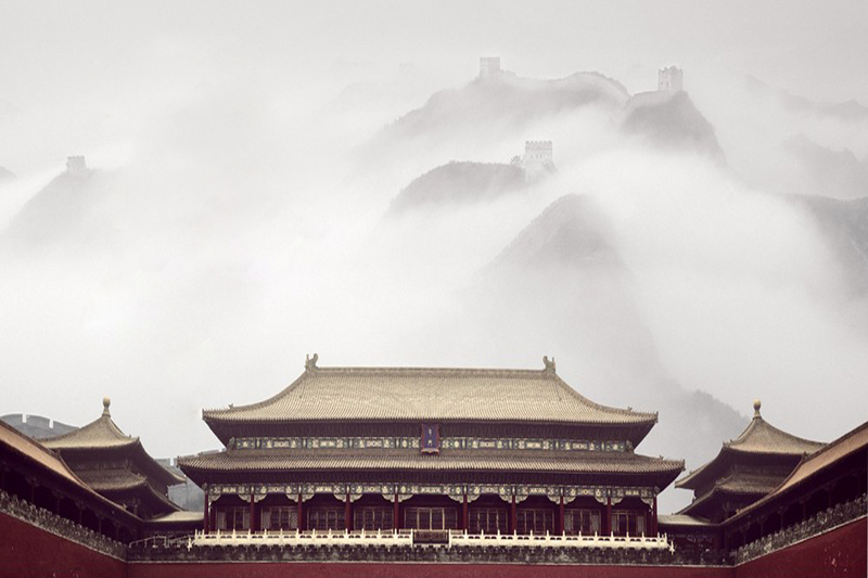 故宫古建筑高清JPG，宏伟中国风江山美景，复古图片素材下载