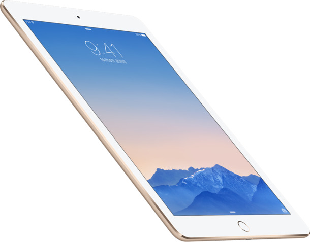 iPad Air 2模型机PNG透明图片，高清装饰元素与特效设计素材下载