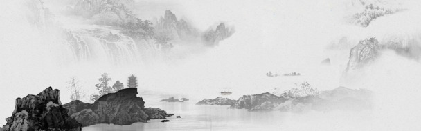 中国风古典水墨PNG透明背景，高清设计素材免费下载