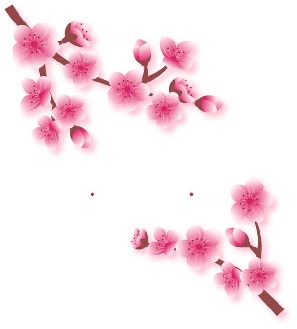卡通手绘花卉PNG/AI素材，高清透明手绘元素下载