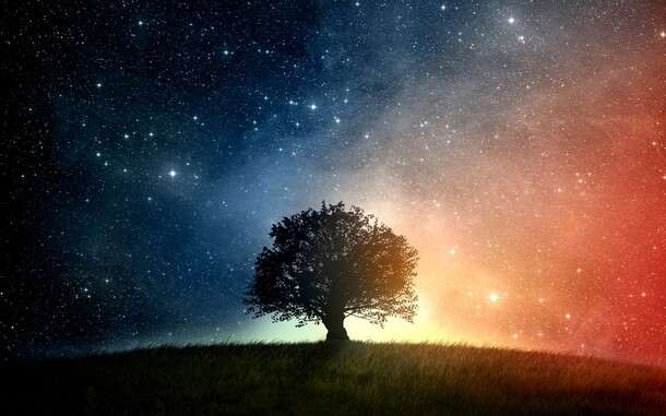 唯美梦幻星空银河PNG背景，抽象透明图片设计素材免费下载