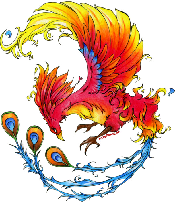 火凤凰活力四溢！高清PNG透明劳动节节日元素图片，免费下载设计素材