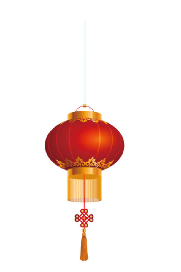 2019春节装饰素材，高清红灯笼PNG透明图，元旦/春节/元宵节日元素免费下载