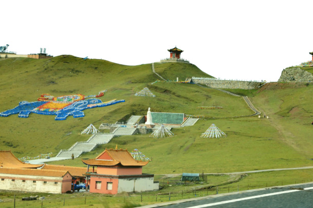 青海日月山景区美景PNG透明背景图片，高清摄影素材下载