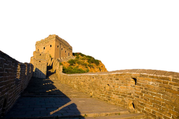 长城烽火台近景高清PNG透明图，风景摄影素材，免费下载