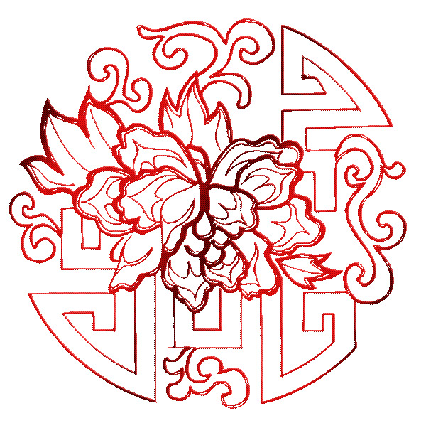 高清刺绣菊花PNG素材，透明漂浮花瓣，创意图片设计下载