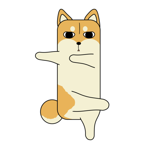 呆萌小柴犬PNG素材，高清透明免抠图，设计元素一键下载