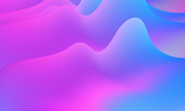 梦幻紫色渐变背景PNG，高清透明抽象设计素材下载