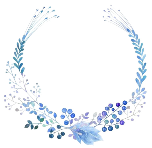 水彩花环PNG，高清透明手绘卡通花边，创意图片设计素材下载