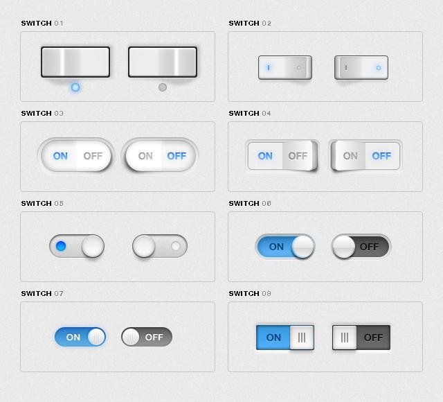 iphone界面风格的立体的开关按钮psd素材下载[1]
